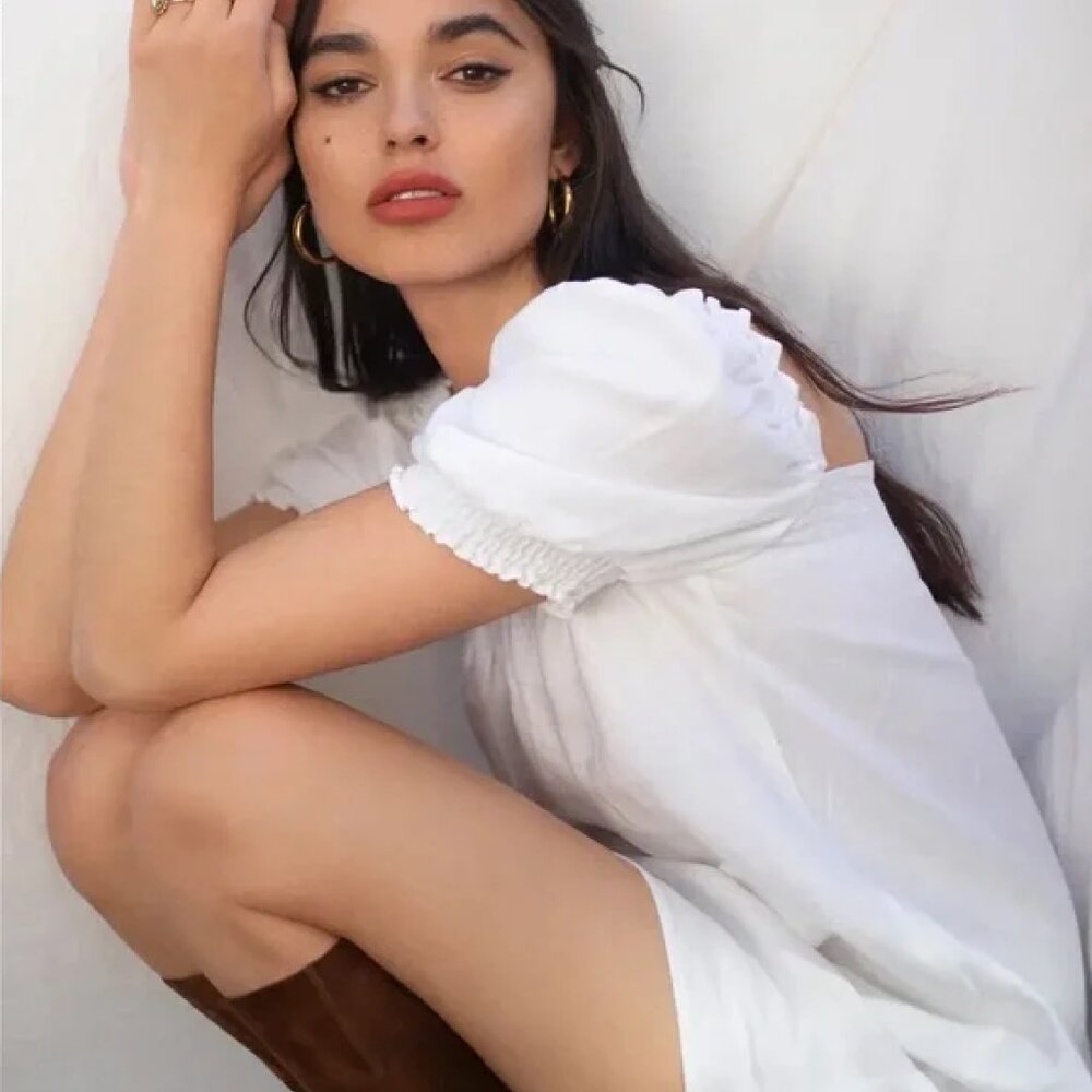 Reformation White Mini Dress